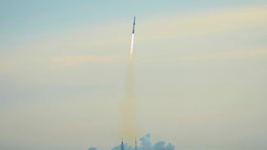 Bereits zum dritten Mal startete die leistungsstarke Schwerlastrakete "New Glenn" von Amazon-Gründer Jeff Bezos. (Archivbild) Bereits zum dritten Mal startete die leistungsstarke Schwerlastrakete "New Glenn" von Amazon-Gründer Jeff Bezos. (Archivbild)