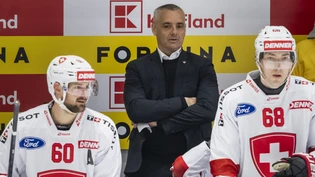 Jan Cadieux stand erstmals als Schweizer Nationalcoach bei einem Länderspiel an der Bande Jan Cadieux stand erstmals als Schweizer Nationalcoach bei einem Länderspiel an der Bande