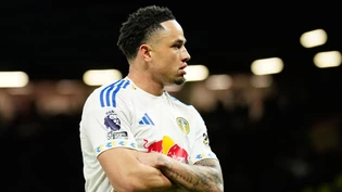 Noah Okafor feiert mit Leeds einen wichtigen Sieg Noah Okafor feiert mit Leeds einen wichtigen Sieg