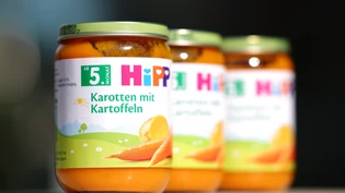 Hipp-Babykostgläschen stehen auf einem Tisch. Foto: Tobias Steinmaurer/APA/dpa Hipp-Babykostgläschen stehen auf einem Tisch. Foto: Tobias Steinmaurer/APA/dpa